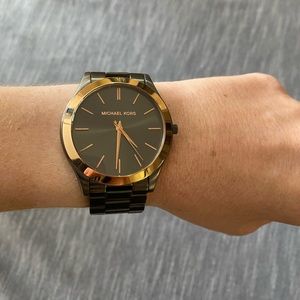 Dark gray metal Michael Kors watch